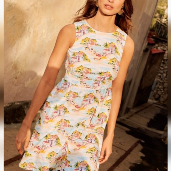 Boden Dresses & Skirts - NWT Boden Tropical Print Cotton Sleeveless Dress